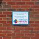 a basic digitally printed wall plaque, providing information.