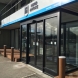 Glazed entrance as part of an office fit out