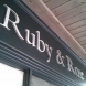 flat cut acrylic lettering with a brushed steel effective finish