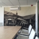 a historical image, taken from a tiny photo and enlarged to fit a feature wall