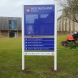 School directional signage with bespoke magnetic event panels