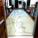 vintage maps combined and printed to heavy duty vinyl flooring