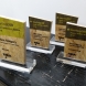 Printed OSB awards in acrylic bases for Norbord